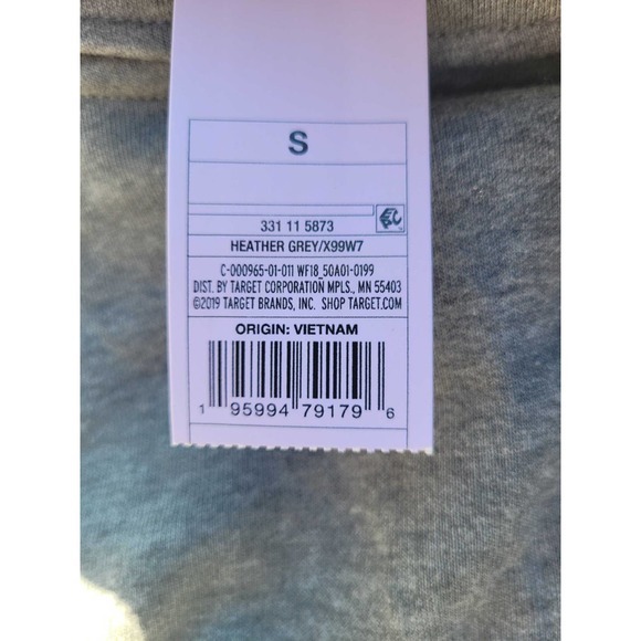 Wild Fable XS Women's LS Cropped Polo Shirt, Gray XS + Free Shipping - Picture 5 of 5